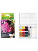 ΣΕΤ WATERCOLOURS Creative Art Colors 12 ΧΡΩΜΑΤΑ+ΑΞΕΣΟΥΑΡ KOI SAKURA