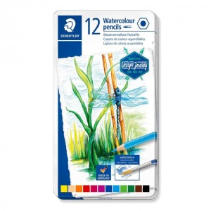 ΣΕΤ ΜΟΛΥΒΙΑ WATERCOLOUR  ΣΕ ΜΕΤΑΛΛΙΚΗ ΚΑΣΕΤΙΝΑ STAEDTLER 12ΤΕΜ