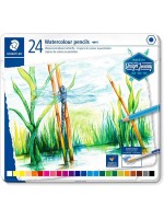 ΣΕΤ ΜΟΛΥΒΙΑ WATERCOLOUR ΣΕ ΜΕΤΑΛΛΙΚΗ ΚΑΣΕΤΙΝΑ STAEDTLER 24ΤΕΜ