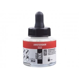 ΜΕΛΑΝΙ INK AMSTERDAM 30ml 105 TITANIUM WHITE ΜΕΛΑΝΙ INK AMSTERDAM 30ml 105 TITANIUM WHITE
