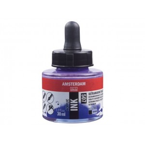 ΜΕΛΑΝΙ INK AMSTERDAM 30ml 507 ULTRAMARINE VIOLET ΜΕΛΑΝΙ INK AMSTERDAM 30ml 507 ULTRAMARINE VIOLET