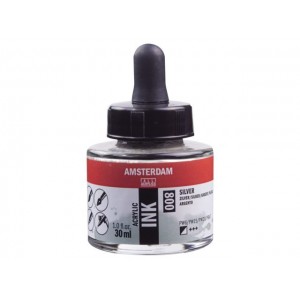 ΜΕΛΑΝΙ INK AMSTERDAM 30ml 800 SILVER ΜΕΛΑΝΙ INK AMSTERDAM 30ml 800 SILVER