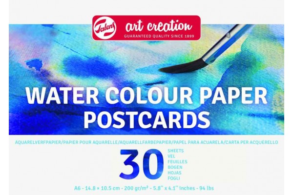 ΜΠΛΟΚ WATER COLOUR PAPER POSTCARDS A6 (14,8x10,5) 200g 30 ΦΥΛΛΑ
