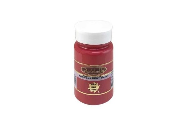 ΧΡΩΜΑΤΑ MULTI SURFACE  ΔΙΑΦΑΝΑ 8004 ΚΟΚΚΙΝΟ  90CC