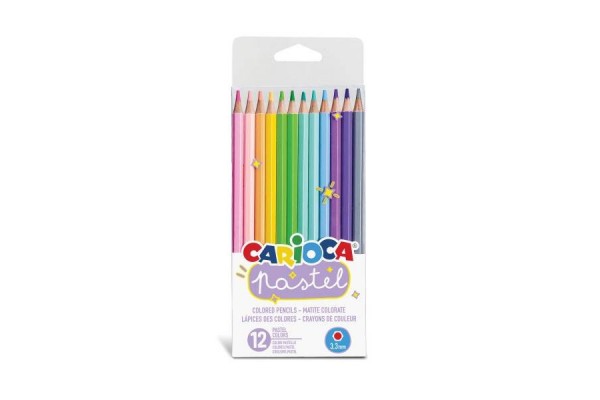 ΞΥΛΟΜΠΟΓΙΕΣ CARIOCA  PASTEL 3.3mm 12 ΧΡΩΜΑΤΩΝ
