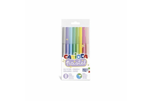 ΜΑΡΚΑΔΟΡΟΙ ΖΩΓΡΑΦΙΚΗΣ PASTEL 8ΧΡΩΜΑΤΩΝ CARIOCA 43032