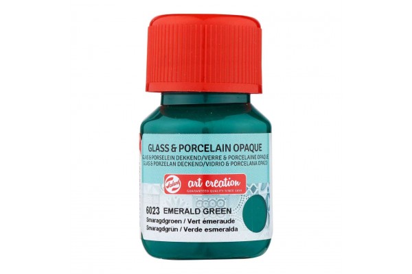 ΧΡΩΜΑ ΓΙΑ ΓΥΑΛΙ & ΠΟΡΣΕΛΑΝΗ ART CREATION OPAQUE 30ML 6023 EMERALD GREEN