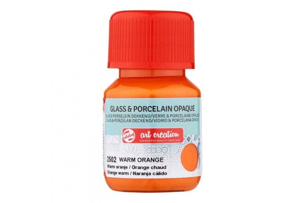 ΧΡΩΜΑ ΓΙΑ ΓΥΑΛΙ & ΠΟΡΣΕΛΑΝΗ ART CREATION OPAQUE 30ML 2502 WARM ORANGE