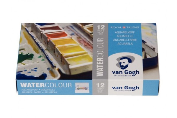 ΣΕΤ WATERCOLOUR ΣΕ ΜΕΤΑΛΛΙΚΗ ΚΑΣΕΤΙΝΑ VAN GOGH 12 ΧΡΩΜΑΤΩΝ