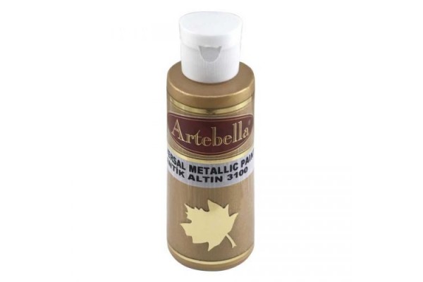 ΑΚΡΥΛΙΚΟ ΜΕΤΑΛΛΙΚΟ No 3100 ΑΝΤΙΚ ΧΡΥΣΟ 130CC  ARTEBELLA ΑΚΡΥΛΙΚΟ ΜΕΤΑΛΛΙΚΟ No 3100 ΑΝΤΙΚ ΧΡΥΣΟ 130CC  ARTEBELLA