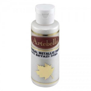 ΑΚΡΥΛΙΚΟ ΜΕΤΑΛΛΙΚΟ No 3103 ΑΣΠΡΟ ΠΕΡΛΑ 130CC  ARTEBELLA ΑΚΡΥΛΙΚΟ ΜΕΤΑΛΛΙΚΟ No 3103 ΑΣΠΡΟ ΠΕΡΛΑ 130CC  ARTEBELLA