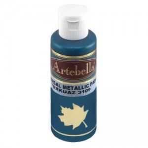 ΑΚΡΥΛΙΚΟ ΜΕΤΑΛΛΙΚΟ No 3109 ΤΙΡΚΟΥΑΖ 130CC  ARTEBELLA ΑΚΡΥΛΙΚΟ ΜΕΤΑΛΛΙΚΟ No 3109 ΤΙΡΚΟΥΑΖ 130CC  ARTEBELLA