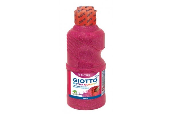 ΤΕΜΠΕΡΑ ΜΠΟΥΚΑΛΙ 250ML MAGENTA  GLITTER GIOTTO