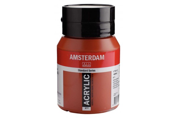 ΑΚΡΥΛΙΚΟ AMSTERDAM 500ml No.411 Burnt Sienna