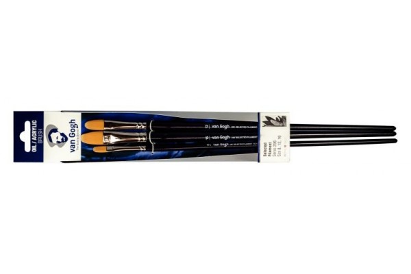 ΣΕΤ ΠΙΝΕΛΑ ΛΑΔΙ/ΑΚΡΥΛΙΚΟ S296 VAN GOGH 3ΤΕΜ (SIZE 8,12,16 )
