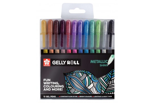 ΣΤΥΛΟ GELLY ROLL METALLIC SHINE ΣΕΤ 12