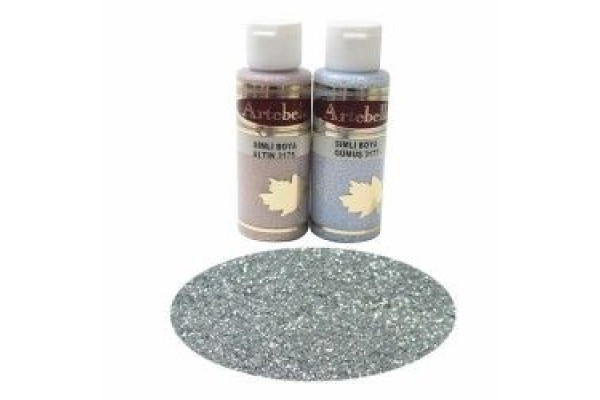 ΑΚΡΥΛΙΚΟ ΜΕ GLITTER No 3177 50CC ΑΣΗΜΙ ARTEBELLA