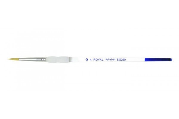 ΠΙΝΕΛΟ ΣΤΡΟΓΓΥΛΟ Νο 4 SOFTGRIP ΑΚΡΥΛΙΚΟ-ΛΑΔΙ-ΑΚΟΥΑΡΕΛΑ SG250-4
