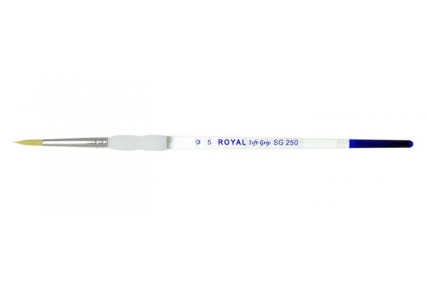 ΠΙΝΕΛΟ ΣΤΡΟΓΓΥΛΟ Νο 5 SOFTGRIP ΑΚΡΥΛΙΚΟ-ΛΑΔΙ-ΑΚΟΥΑΡΕΛΑ SG250-5
