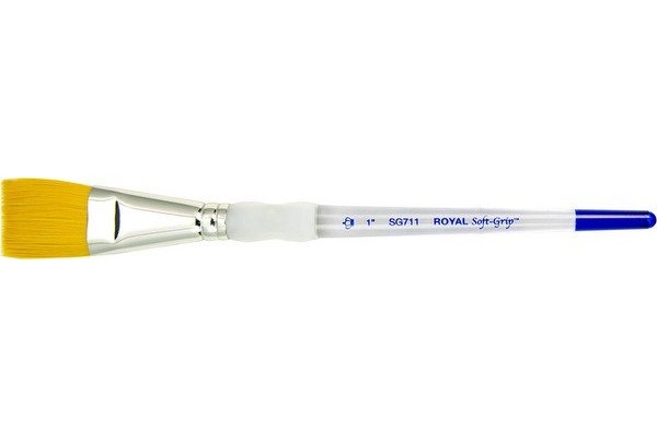 ΠΙΝΕΛΟ ΠΛΑΚΕ Νο 1" SOFTGRIP ΑΚΡΥΛΙΚΟ-ΛΑΔΙ-ΑΚΟΥΑΡΕΛΑ SG711-1"