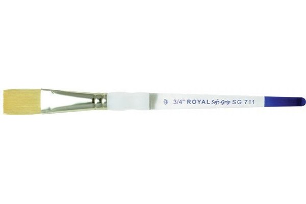 ΠΙΝΕΛΟ ΠΛΑΚΕ Νο 3/4" SOFTGRIP ΑΚΡΥΛΙΚΟ-ΛΑΔΙ-ΑΚΟΥΑΡΕΛΑ SG711-3/4"