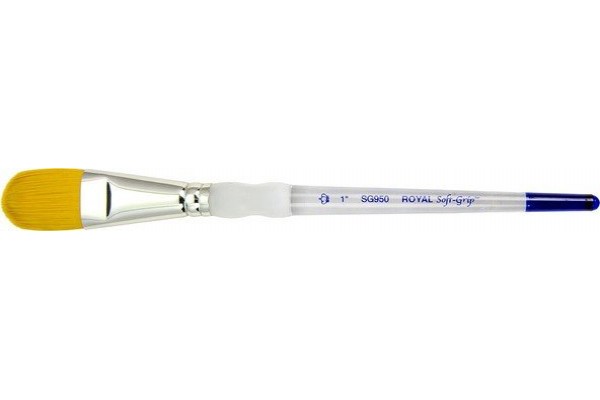 ΠΙΝΕΛΟ ΓΛΩΣΣΑ ΓΑΤΑΣ Νο 1" SOFTGRIP ΑΚΡΥΛΙΚΟ-ΛΑΔΙ-ΑΚΟΥΑΡΕΛΑ SG950-1"