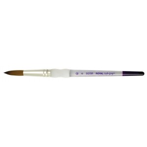 ΠΙΝΕΛΟ ΣΤΡΟΓΓΥΛΟ Νο 16 SOFTGRIP ΑΚΡΥΛΙΚΟ-ΛΑΔΙ-ΑΚΟΥΑΡΕΛΑ SG75R-16