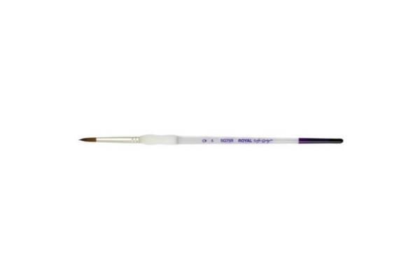 ΠΙΝΕΛΟ ΣΤΡΟΓΓΥΛΟ Νο 5 SOFTGRIP ΑΚΡΥΛΙΚΟ-ΛΑΔΙ-ΑΚΟΥΑΡΕΛΑ SG75R-5