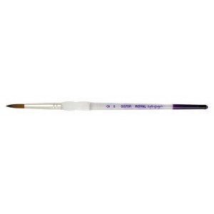 ΠΙΝΕΛΟ ΣΤΡΟΓΓΥΛΟ Νο 8 SOFTGRIP ΑΚΡΥΛΙΚΟ-ΛΑΔΙ-ΑΚΟΥΑΡΕΛΑ SG75R-8