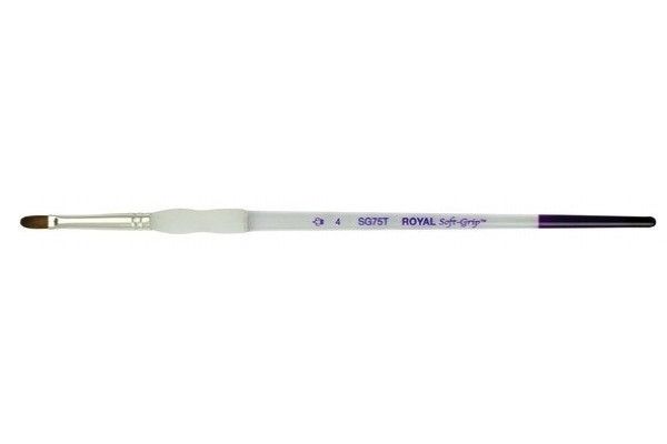 ΠΙΝΕΛΟ ΓΛΩΣΣΑ ΓΑΤΑΣ Νο 4 SOFTGRIP ΑΚΡΥΛΙΚΟ-ΛΑΔΙ-ΑΚΟΥΑΡΕΛΑ SG75T-4