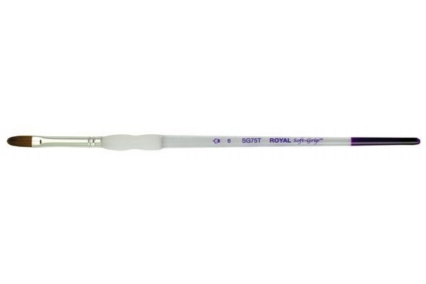ΠΙΝΕΛΟ ΓΛΩΣΣΑ ΓΑΤΑΣ Νο 6 SOFTGRIP ΑΚΡΥΛΙΚΟ-ΛΑΔΙ-ΑΚΟΥΑΡΕΛΑ SG75T-6