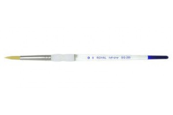 ΠΙΝΕΛΟ ΣΤΡΟΓΓΥΛΟ Νο 8 SOFTGRIP ΑΚΡΥΛΙΚΟ-ΛΑΔΙ-ΑΚΟΥΑΡΕΛΑ SG250-8