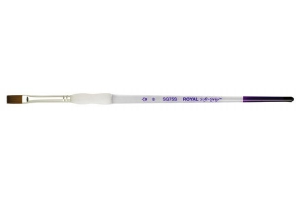 ΠΙΝΕΛΟ ΠΛΑΚΕ Νο 8 SOFTGRIP ΑΚΡΥΛΙΚΟ-ΛΑΔΙ-ΑΚΟΥΑΡΕΛΑ SG75S-8