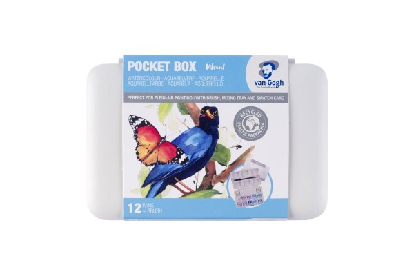 WATERCOLOUR POCKET BOX VAN GOGH ΣΕ ΠΑΣΤΙΛΙΕΣ 12 ΧΡΩΜΑΤΑ Vibrant selection