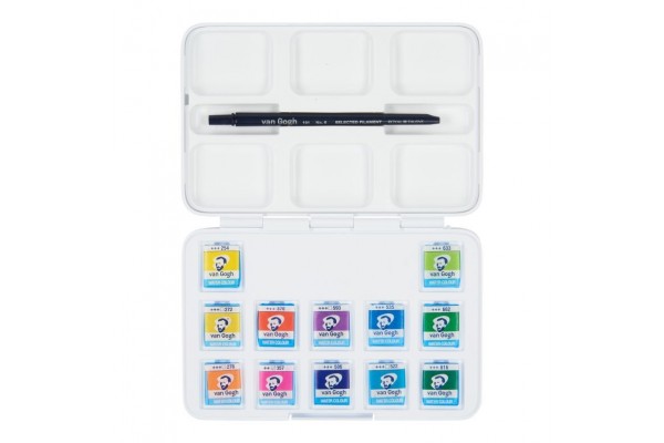 WATERCOLOUR POCKET BOX VAN GOGH ΣΕ ΠΑΣΤΙΛΙΕΣ 12 ΧΡΩΜΑΤΑ Vibrant selection
