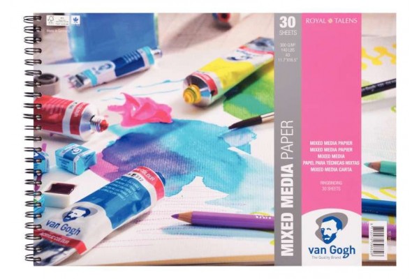 ΜΠΛΟΚ ΣΠΙΡΑΛ MIX MEDIA A3 300g 30 ΦΥΛΛΑ VAN GOGH
