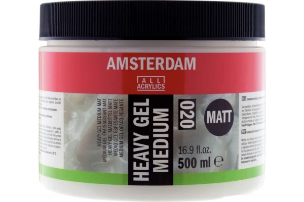 HEAVY GEL MEDIUM AMSTERDAM 020 MATT 500ml