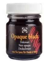 WATER BASED COLOUR WASCO OPAQUE Black 50ml