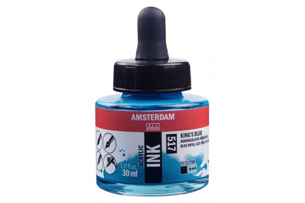 ΜΕΛΑΝΙ INK AMSTERDAM 30ml 517 KING'S BLUE
