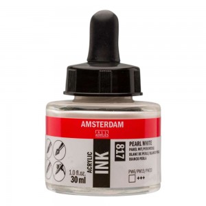 ΜΕΛΑΝΙ INK AMSTERDAM 30ml 817 PEARL WHITE ΜΕΛΑΝΙ INK AMSTERDAM 30ml 817 PEARL WHITE