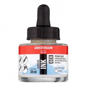 ΜΕΛΑΝΙ INK AMSTERDAM 30ml 820 PEARL BLUE ΜΕΛΑΝΙ INK AMSTERDAM 30ml 820 PEARL BLUE