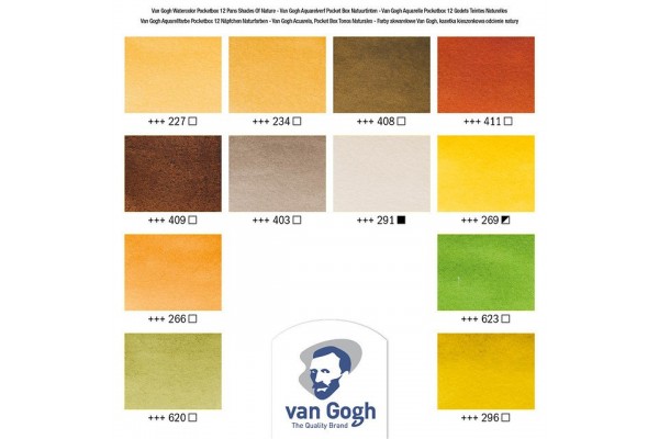 WATERCOLOUR POCKET BOX VAN GOGH ΣΕ ΠΑΣΤΙΛΙΕΣ 12ΤΕΜ Shades of nature