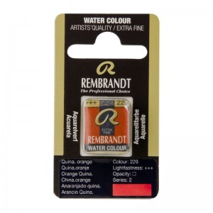 ΠΑΣΤΙΛΙΕΣ ΑΚΟΥΑΡΕΛΑΣ REMBRANDT S2 229 Quinacridone Orange ΠΑΣΤΙΛΙΕΣ ΑΚΟΥΑΡΕΛΑΣ REMBRANDT S2 229 Quinacridone Orange
