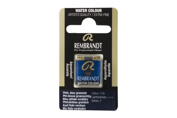 ΠΑΣΤΙΛΙΕΣ ΑΚΟΥΑΡΕΛΑΣ REMBRANDT S2 576 Phthalo Blue Greenish