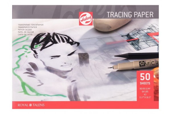 ΜΠΛΟΚ TRACING PAPER Α3 50 ΦΥΛΛΑ 90G TALENS