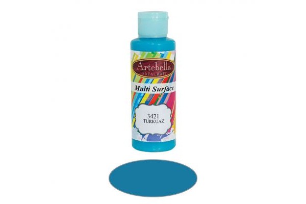 ΑΚΡΥΛΙΚΟ MULTISURFACE No 3421 ΤΙΡΚΟΥΑΖ 130CC ARTEBELLA