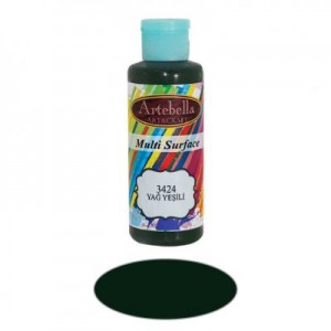 ΑΚΡΥΛΙΚΟ MULTISURFACE No 3424 ΠΡΑΣΙΝΟ ΛΑΔΙΟΥ 130CC ARTEBELLA