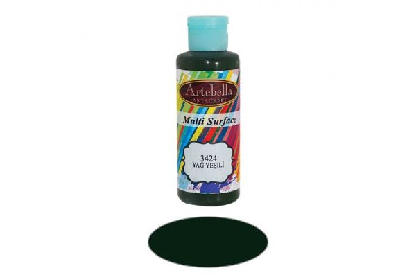 ΑΚΡΥΛΙΚΟ MULTISURFACE No 3424 ΠΡΑΣΙΝΟ ΛΑΔΙΟΥ 130CC ARTEBELLA