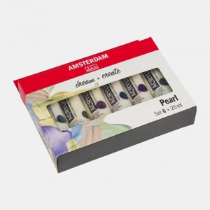 ΣΕΤ ΑΚΡΥΛΙΚΑ AMSTERDAM 6x20ml Pearl
