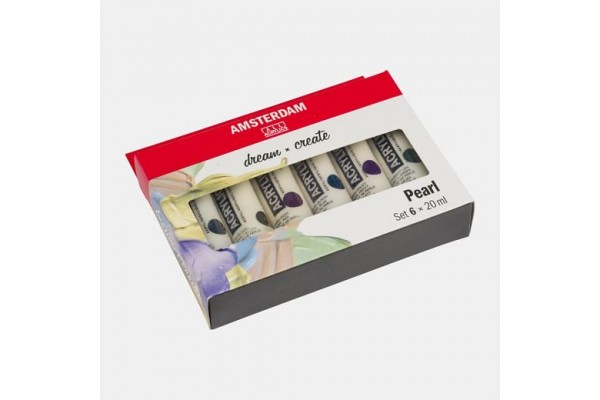 ΣΕΤ ΑΚΡΥΛΙΚΑ AMSTERDAM 6x20ml Pearl
